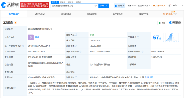 51我要配资 高途武汉新设科技公司，业务范围涵盖AI软件开发等