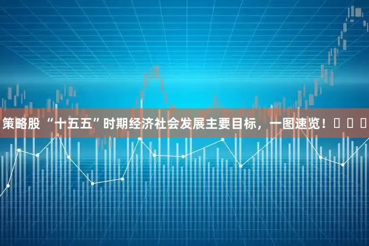 策略股 “十五五”时期经济社会发展主要目标,一图速览!